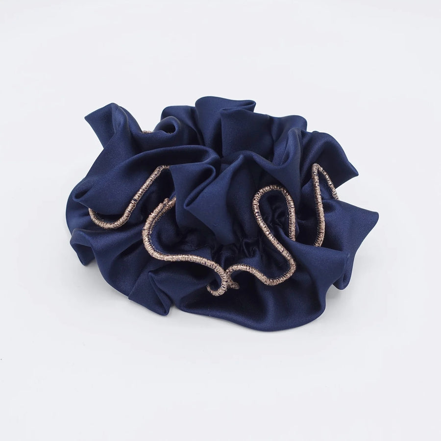 BEATRICE - Satin Scrunchie with Glitter Edge