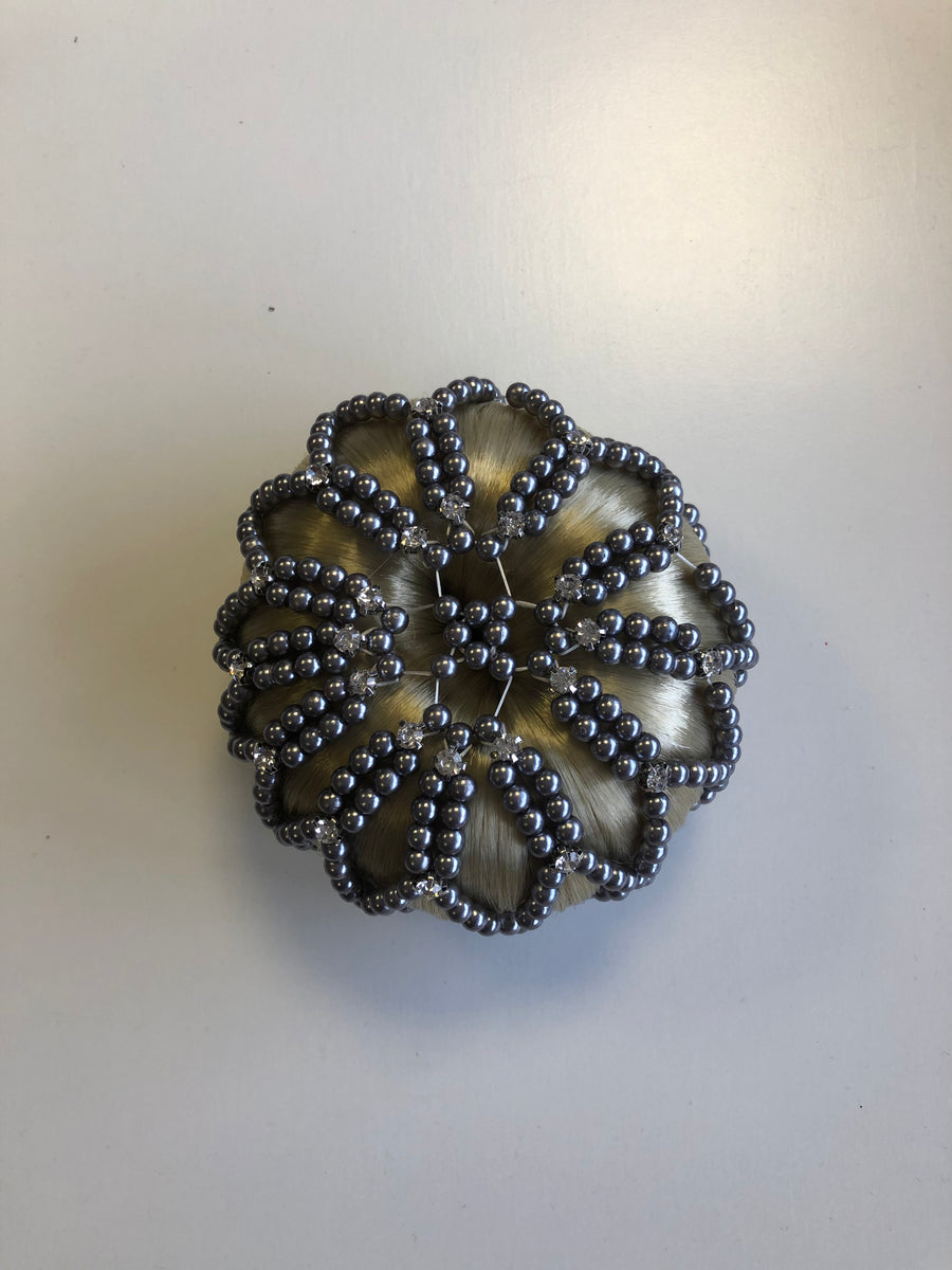 Pearl and Crystal Beaded Bun Nets