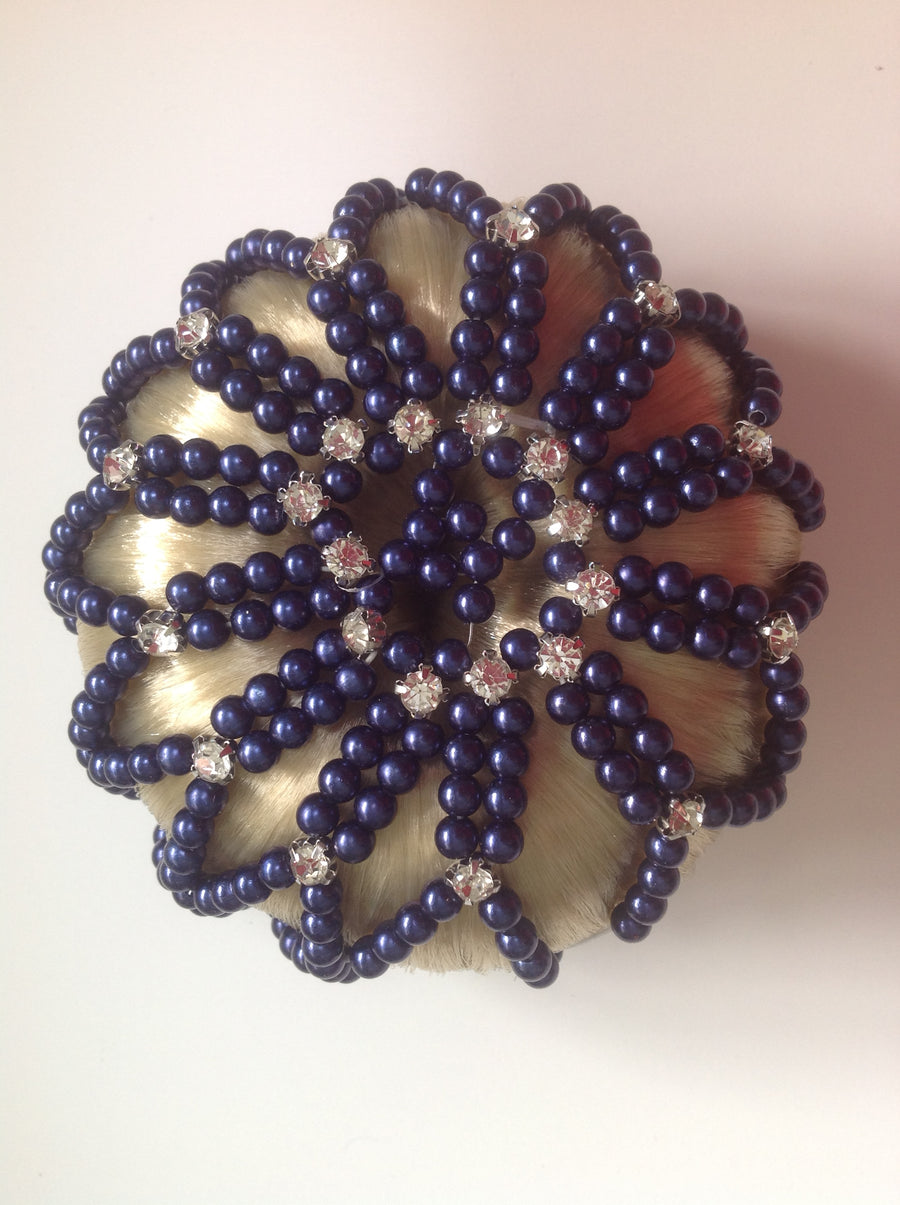 Pearl and Crystal Beaded Bun Nets