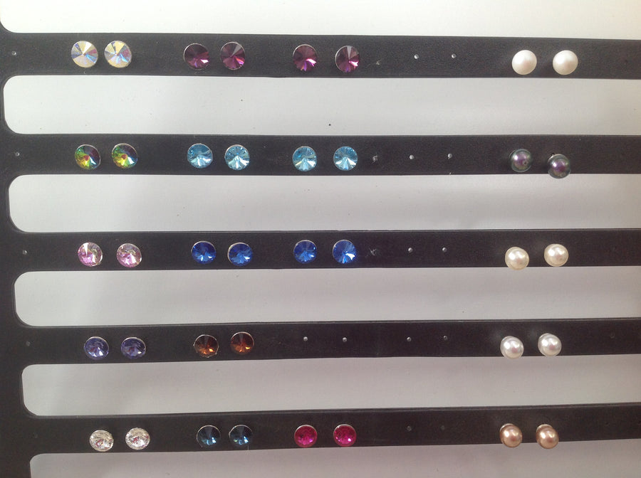 Swarovski Crystal & Pearl Earrings, Sterling Silver