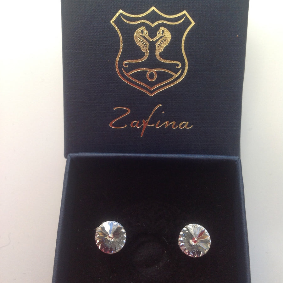 Swarovski Crystal & Pearl Earrings, Sterling Silver