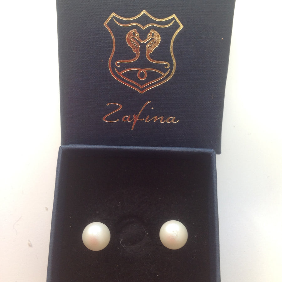 Swarovski Crystal & Pearl Earrings, Sterling Silver