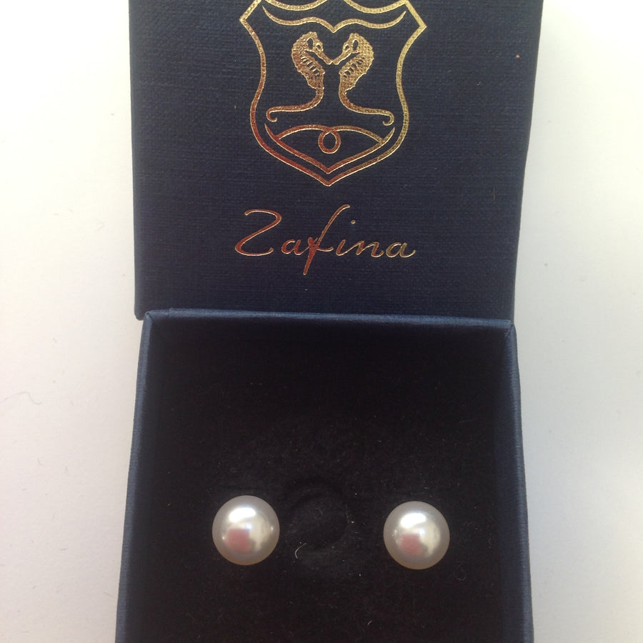 Swarovski Crystal & Pearl Earrings, Sterling Silver