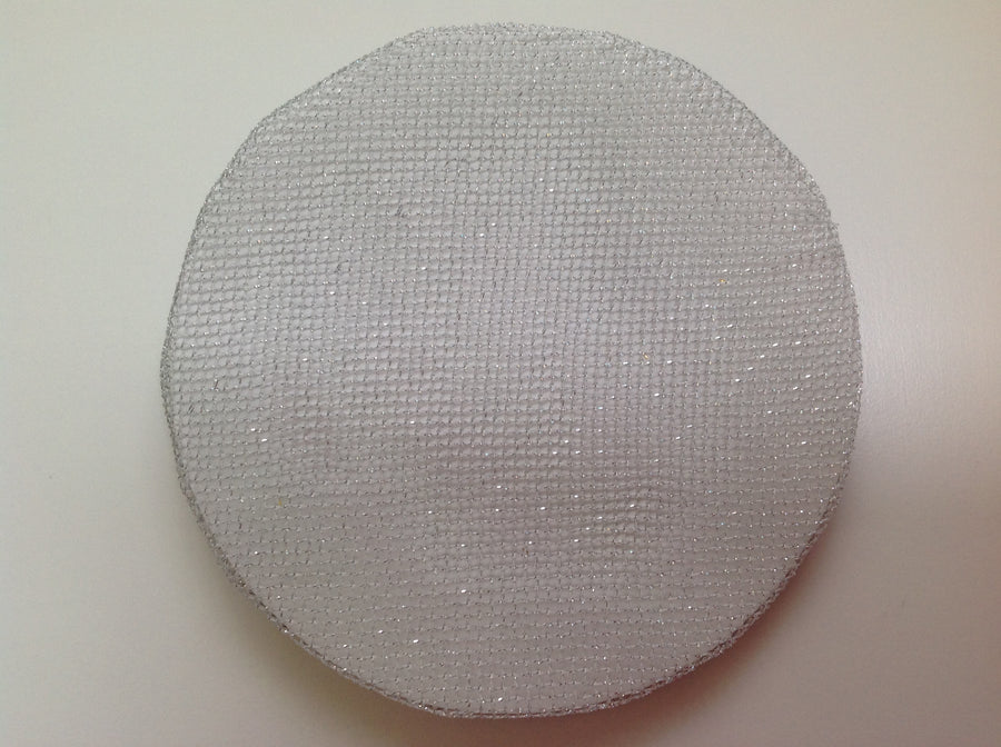 Very fine silver mesh bun net
