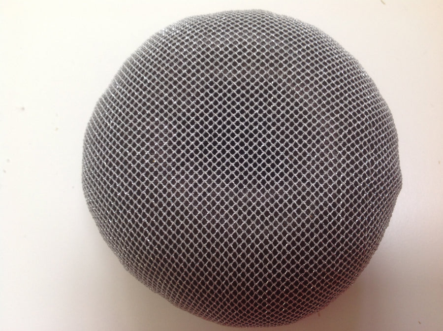 Very fine silver mesh bun net